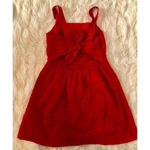 J. Crew Red Dress w/ pockets